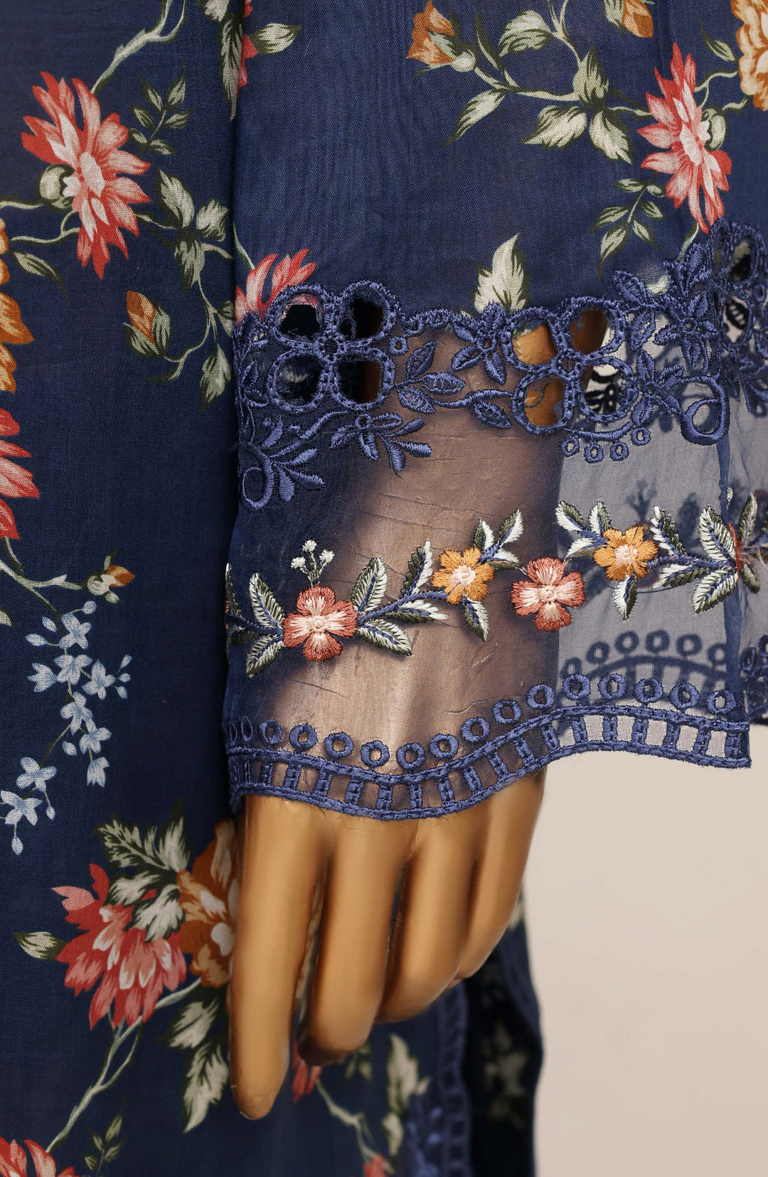 Embroidered Lawn Stitched 3 Piece Suit