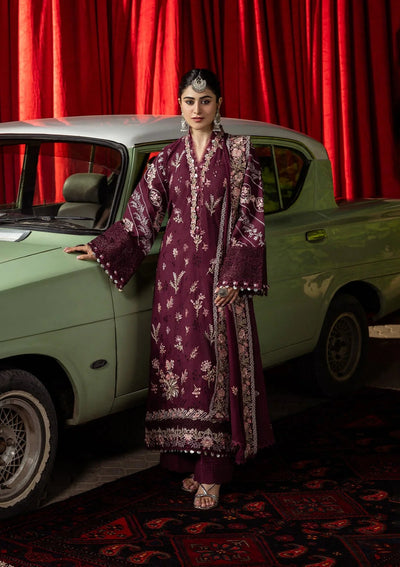 Karandi with Embroidered Chiffon