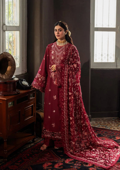 Karandi with Embroidered Chiffon