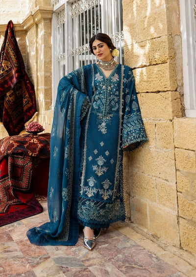 Karandi with Embroidered Chiffon