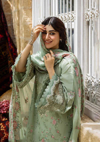 Karandi with Embroidered Chiffon