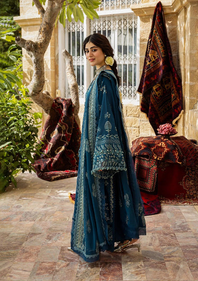 Karandi with Embroidered Chiffon