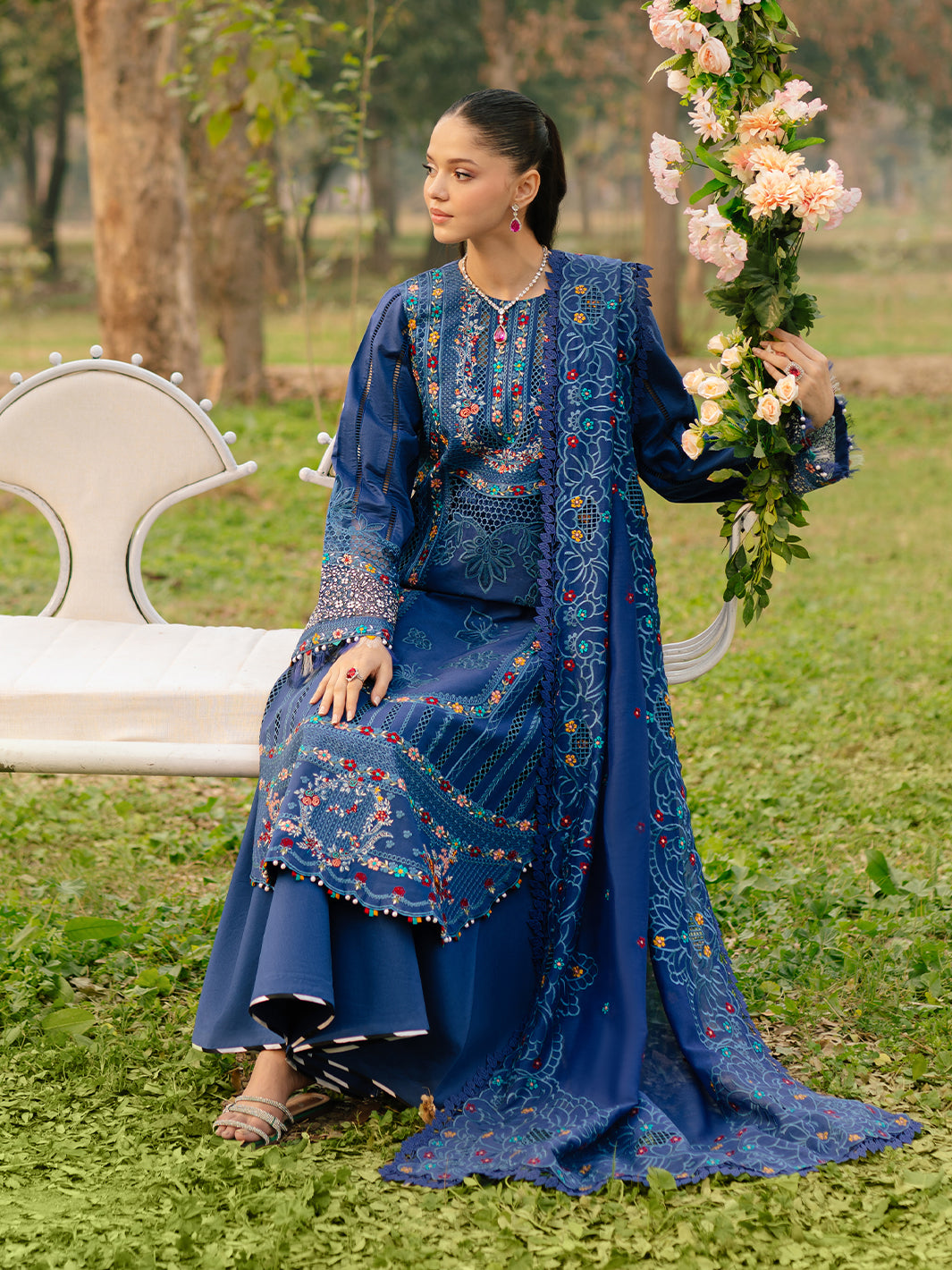 Freesia Embroidered Lawn
