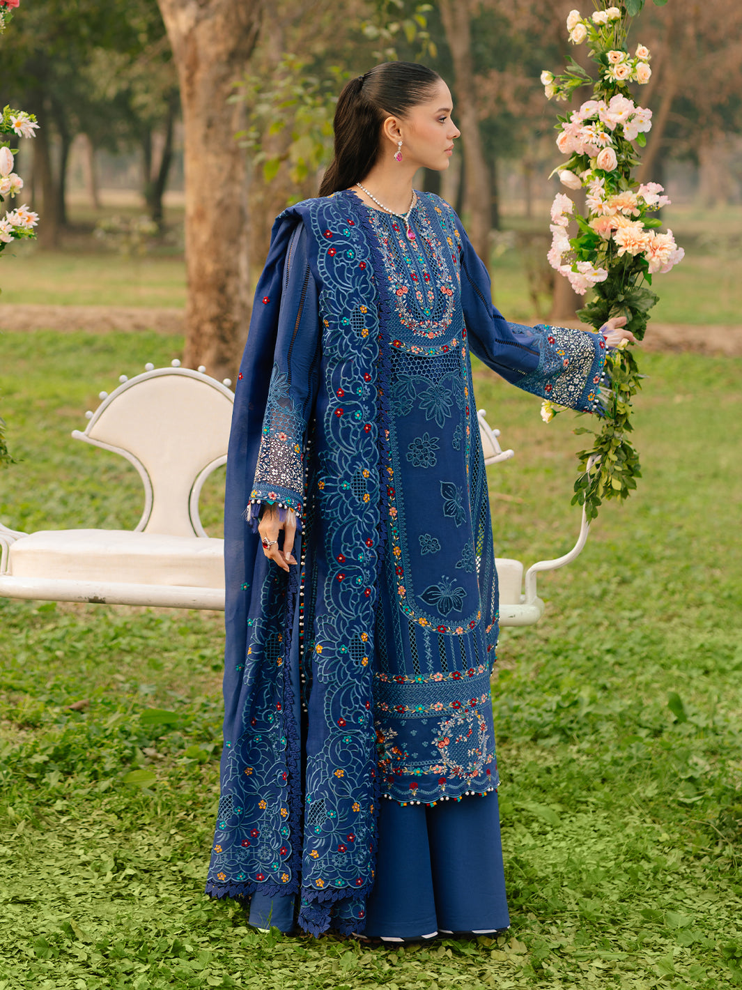 Freesia Embroidered Lawn