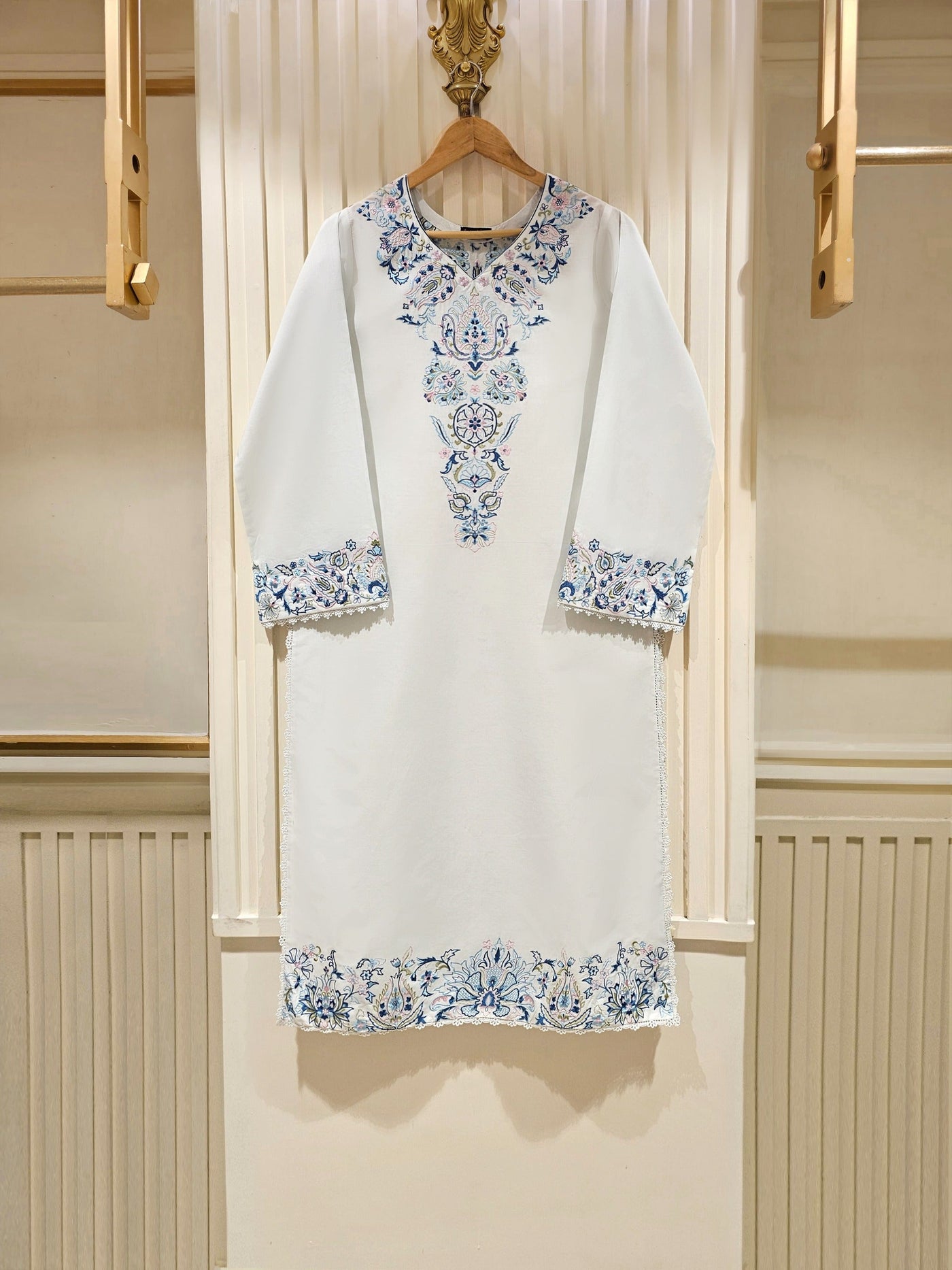 Pure Embroidered Lawn Shirt