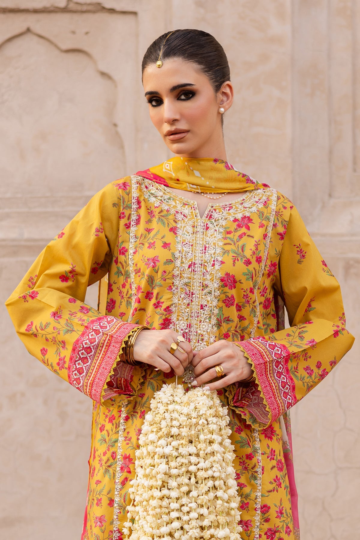Bert 3Pc- Printed Lawn Dress