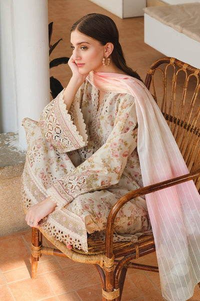 BAROQUE EMBROIDERED PRINTED LAWN UF-656