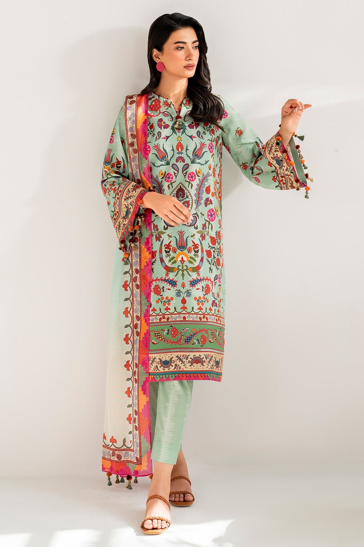 JAZMIN Digital Printed Lawn USE - 9080