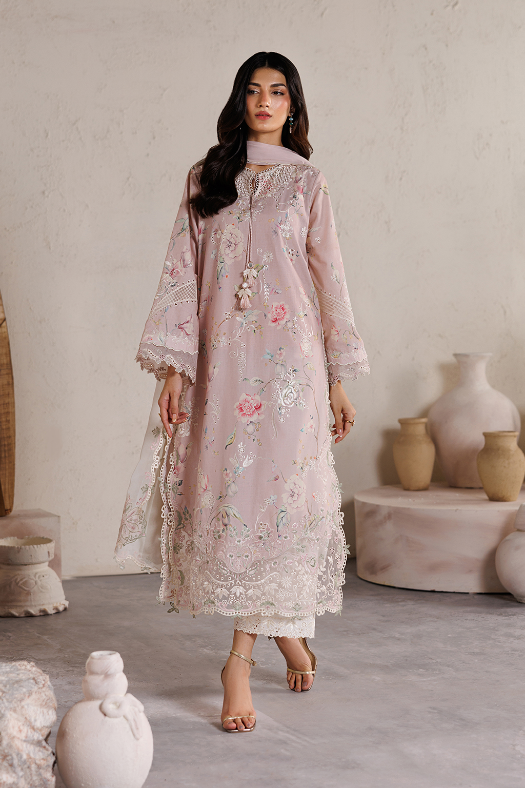Festive Embroidered Lawn