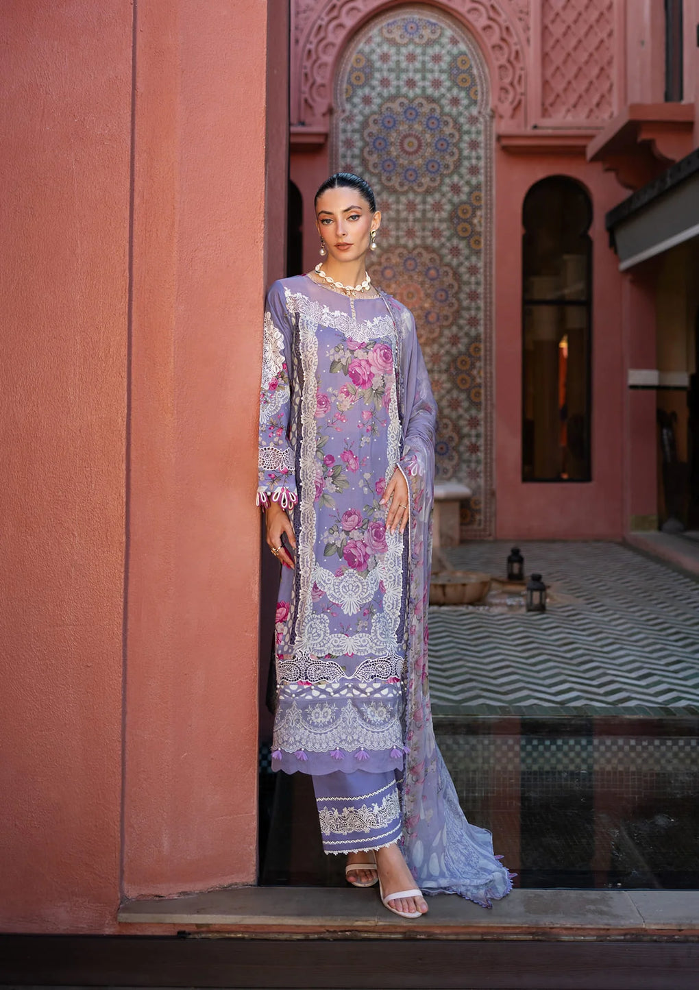 ELAF SIGNATURE  EMBROIDERED LAWN
