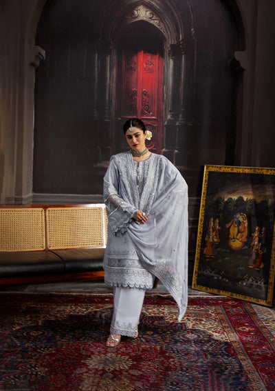 Karandi with Embroidered Chiffon