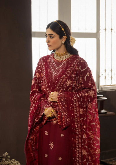 Karandi with Embroidered Chiffon