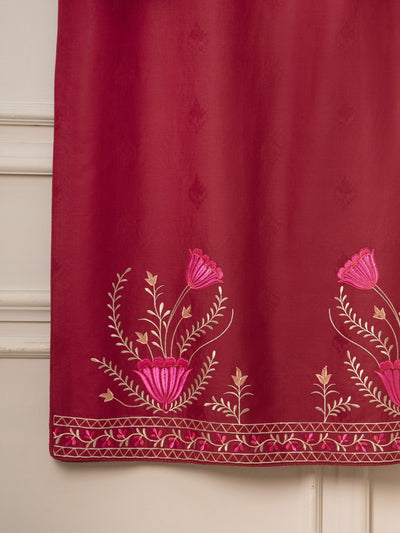 2 Piece - Embroidered Jacquard Suit