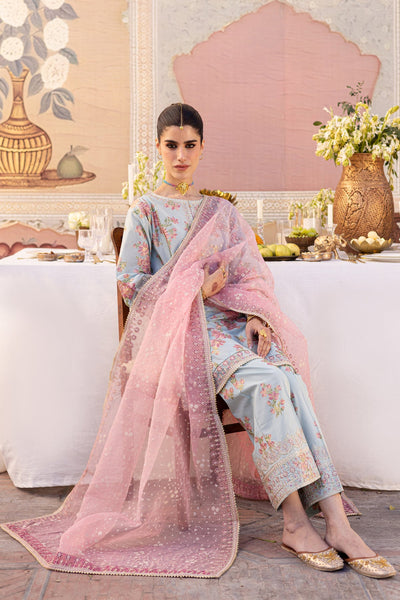 3Pc- Printed Lawn Dress