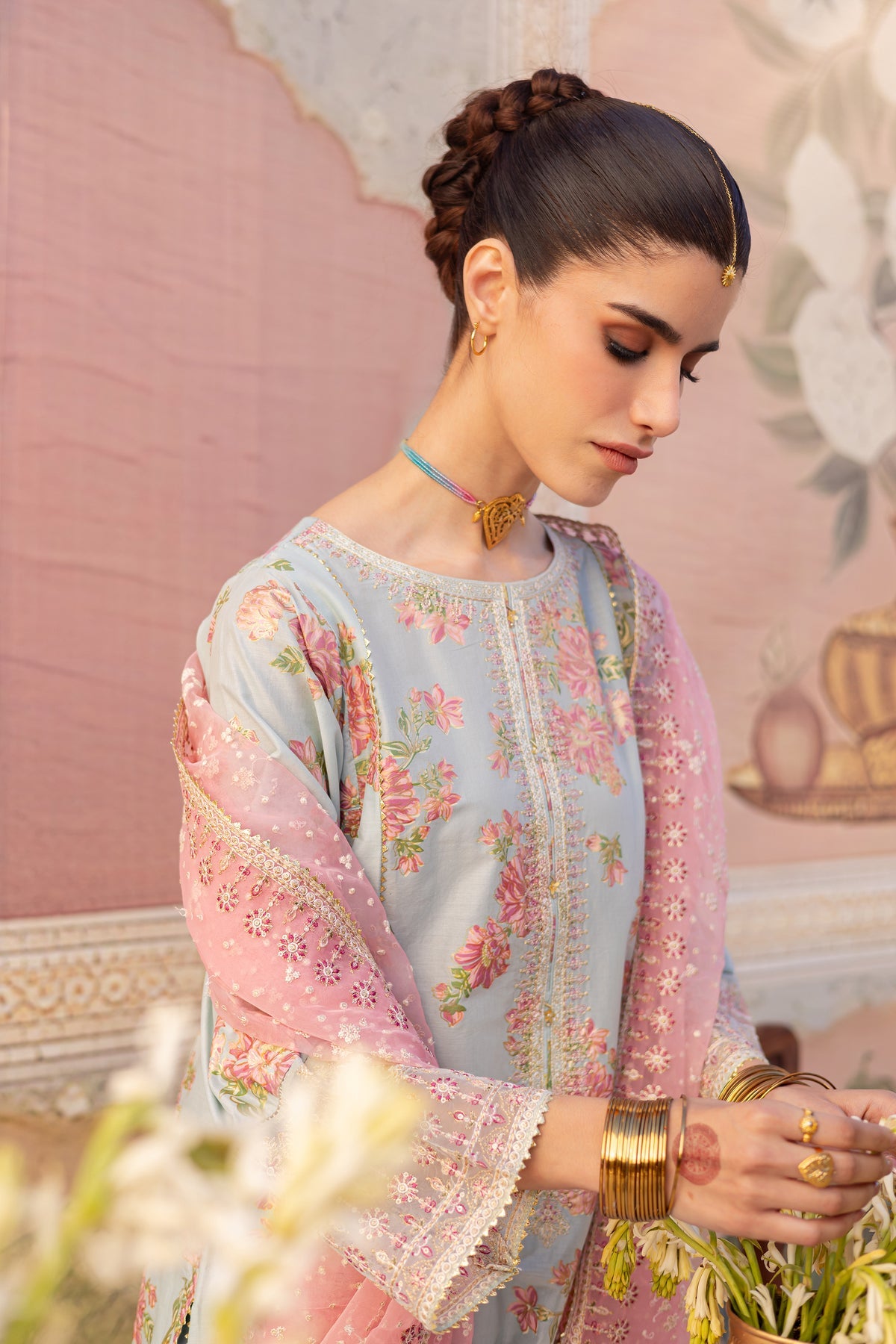 3Pc- Printed Lawn Dress