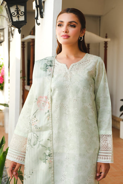 BAROQUE EMBROIDERED PRINTED LAWN UF-659