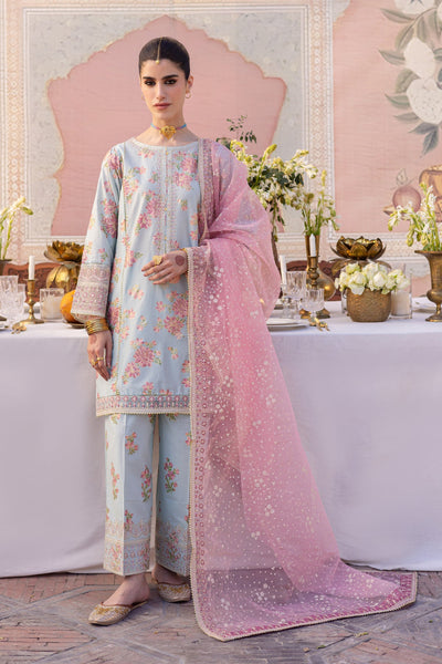 3Pc- Printed Lawn Dress