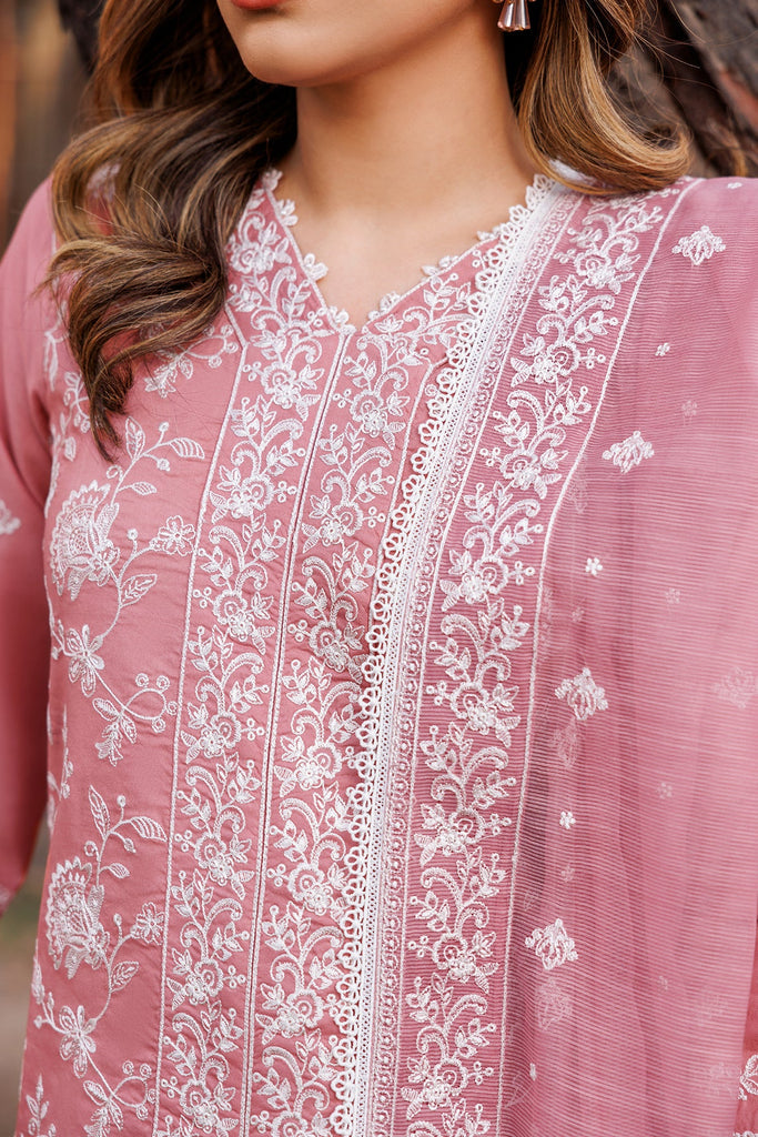 FARASHA DASTOOR EMBROIDERED LAWN || Pearl Mist