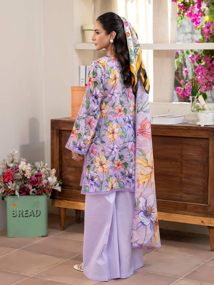 FEROZAN 3-Piece Unstitched Digital Printed Lawn Suit