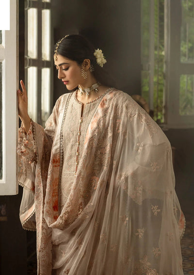 Karandi with Embroidered Chiffon