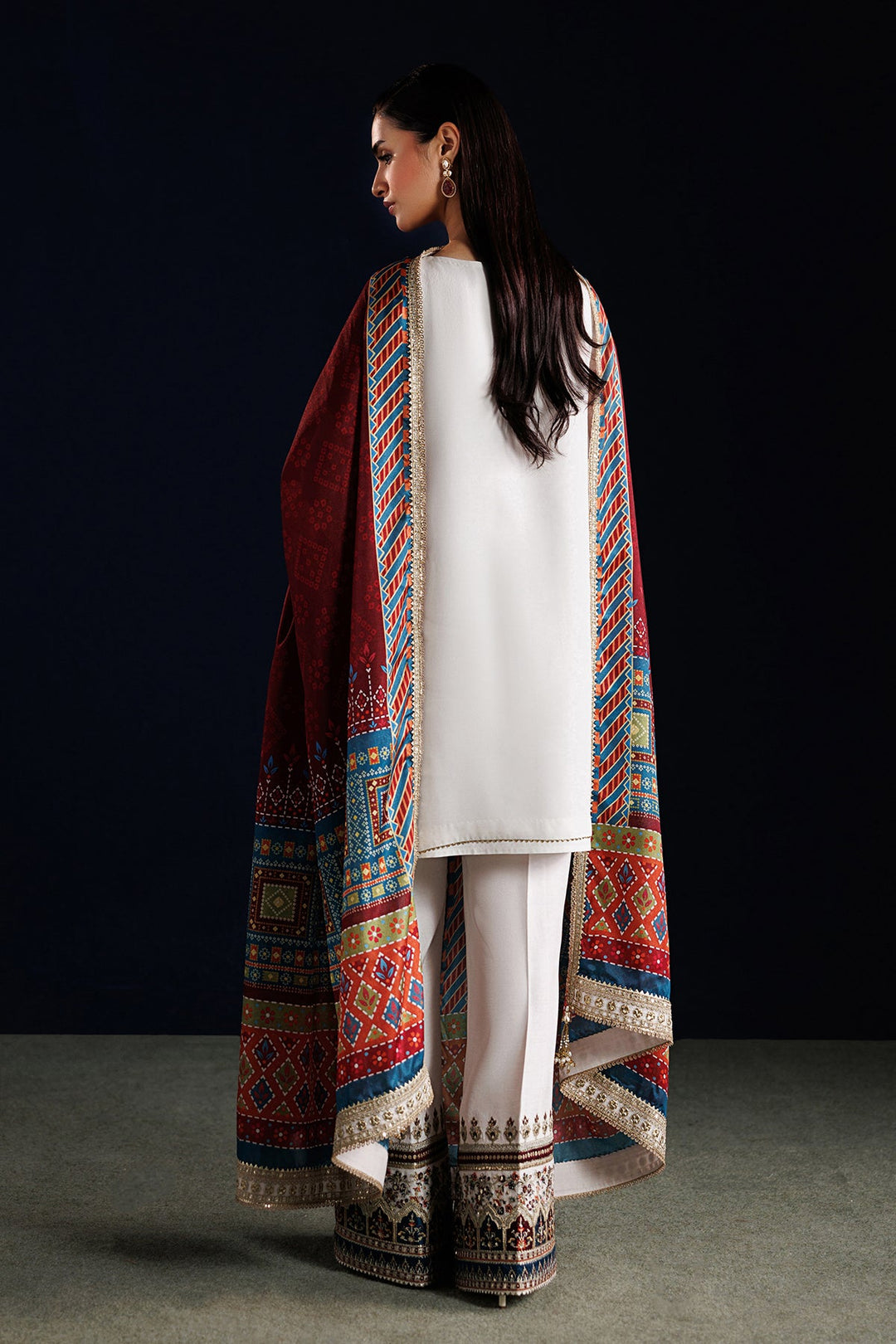 EMBROIDERED CHIFFON