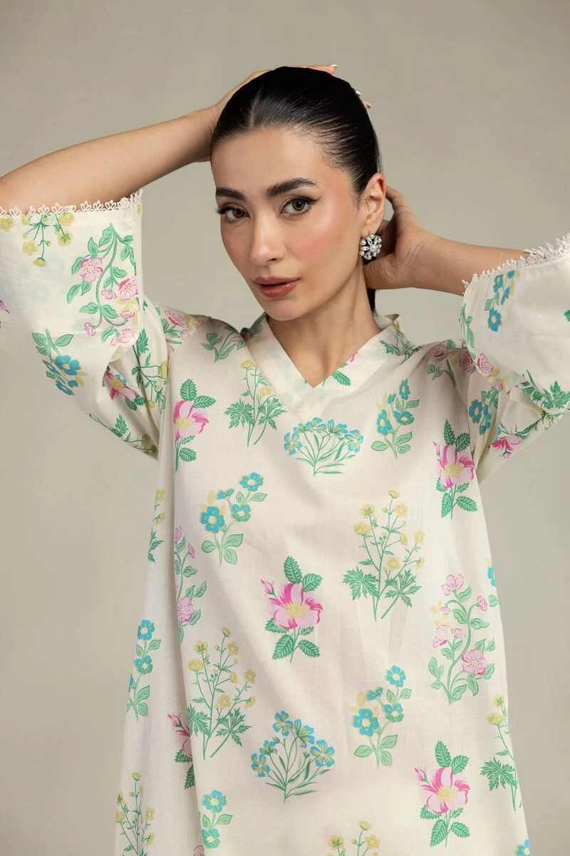 Printed | Lawn Fabrics 2 Piece | Top and Bottom