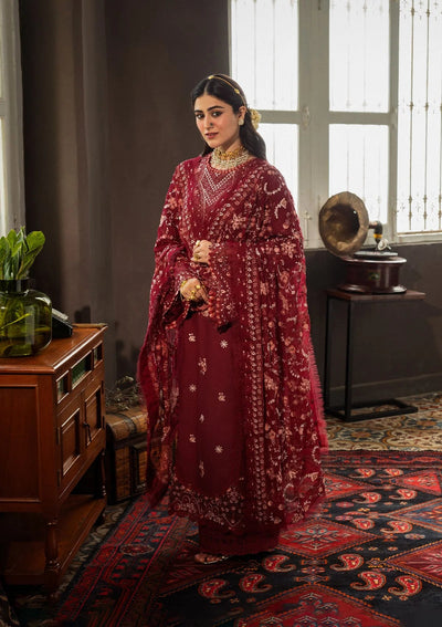 Karandi with Embroidered Chiffon