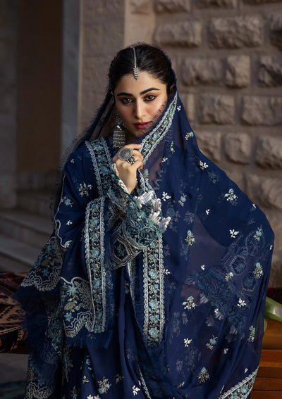 Karandi with Embroidered Chiffon