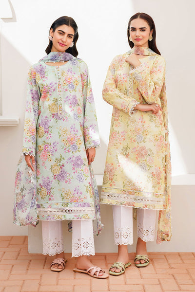 BAROQUE EMBROIDERED PRINTED LAWN