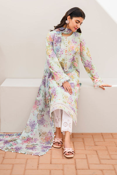 BAROQUE EMBROIDERED PRINTED LAWN