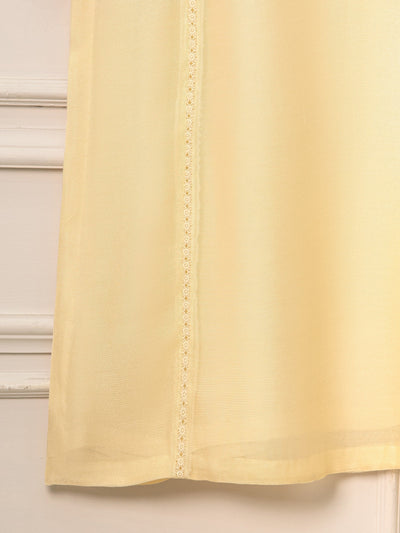 3 Piece - Pure Cotton Net Embroidered Suit