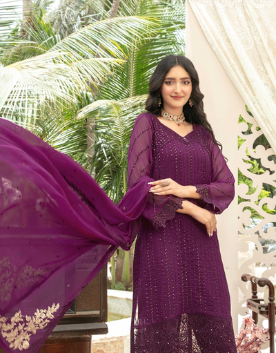 Nuresa Embroidered Fancy Chiffon