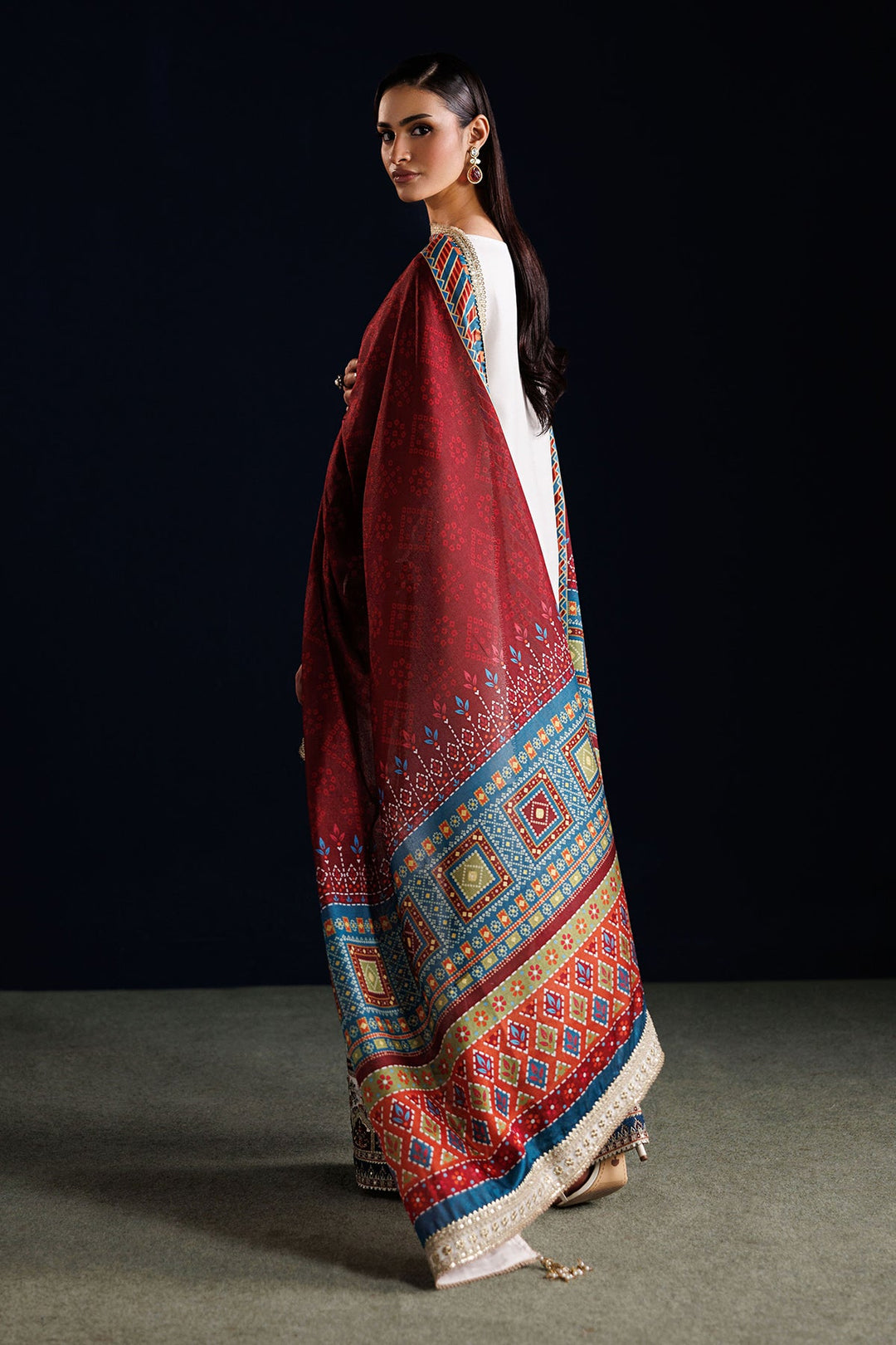 EMBROIDERED CHIFFON