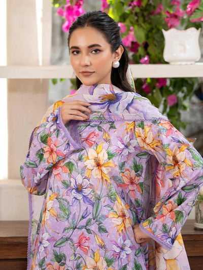 FEROZAN 3-Piece Unstitched Digital Printed Lawn Suit