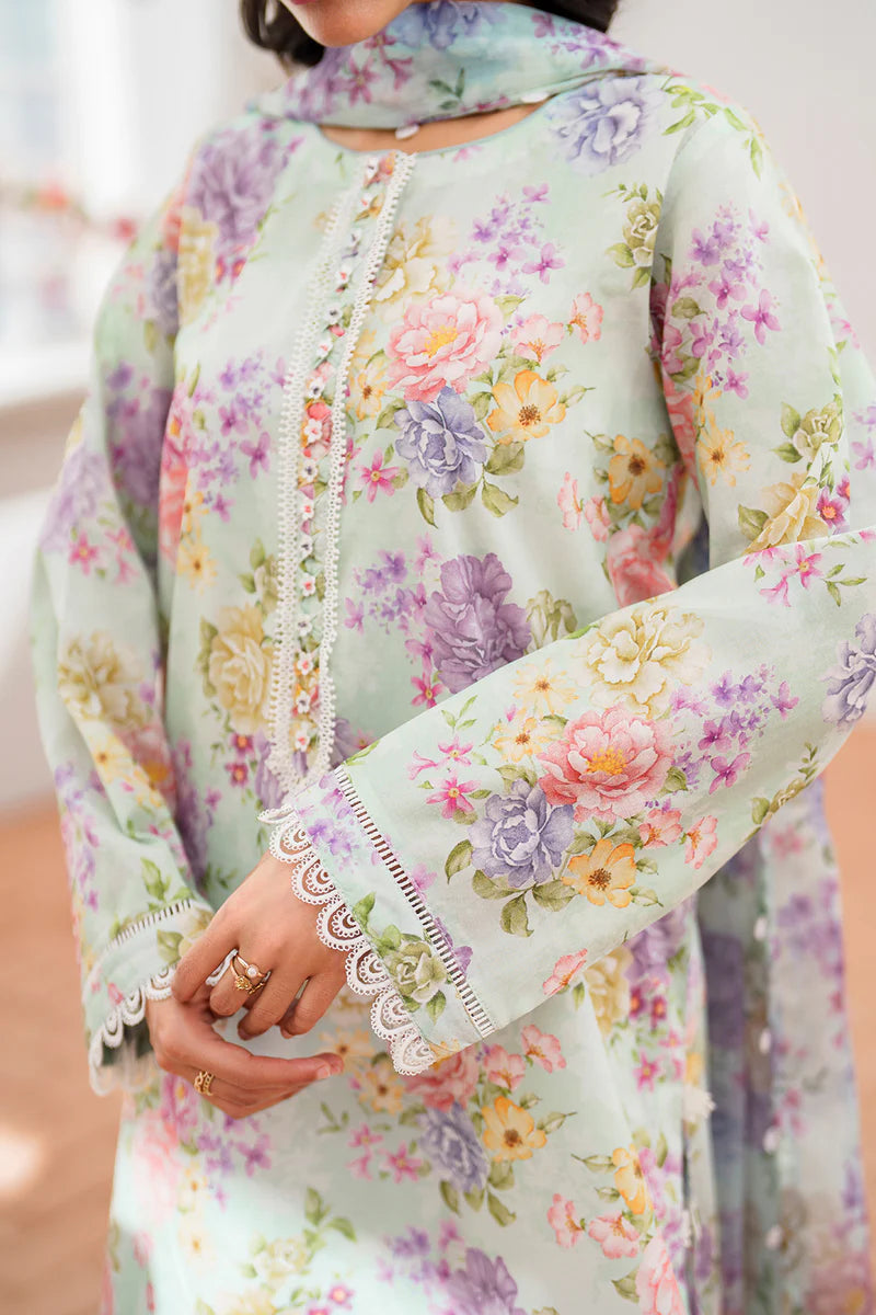 BAROQUE || EMBROIDERED PRINTED LAWN UF-631