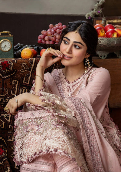 Karandi with Embroidered Chiffon