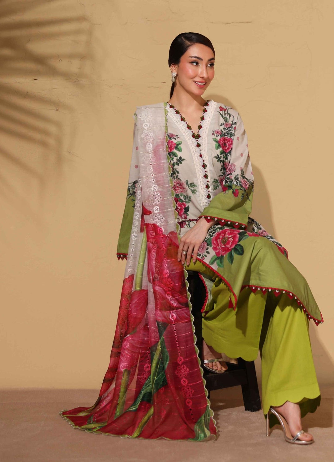 signora  Printed Embroidered Lawn