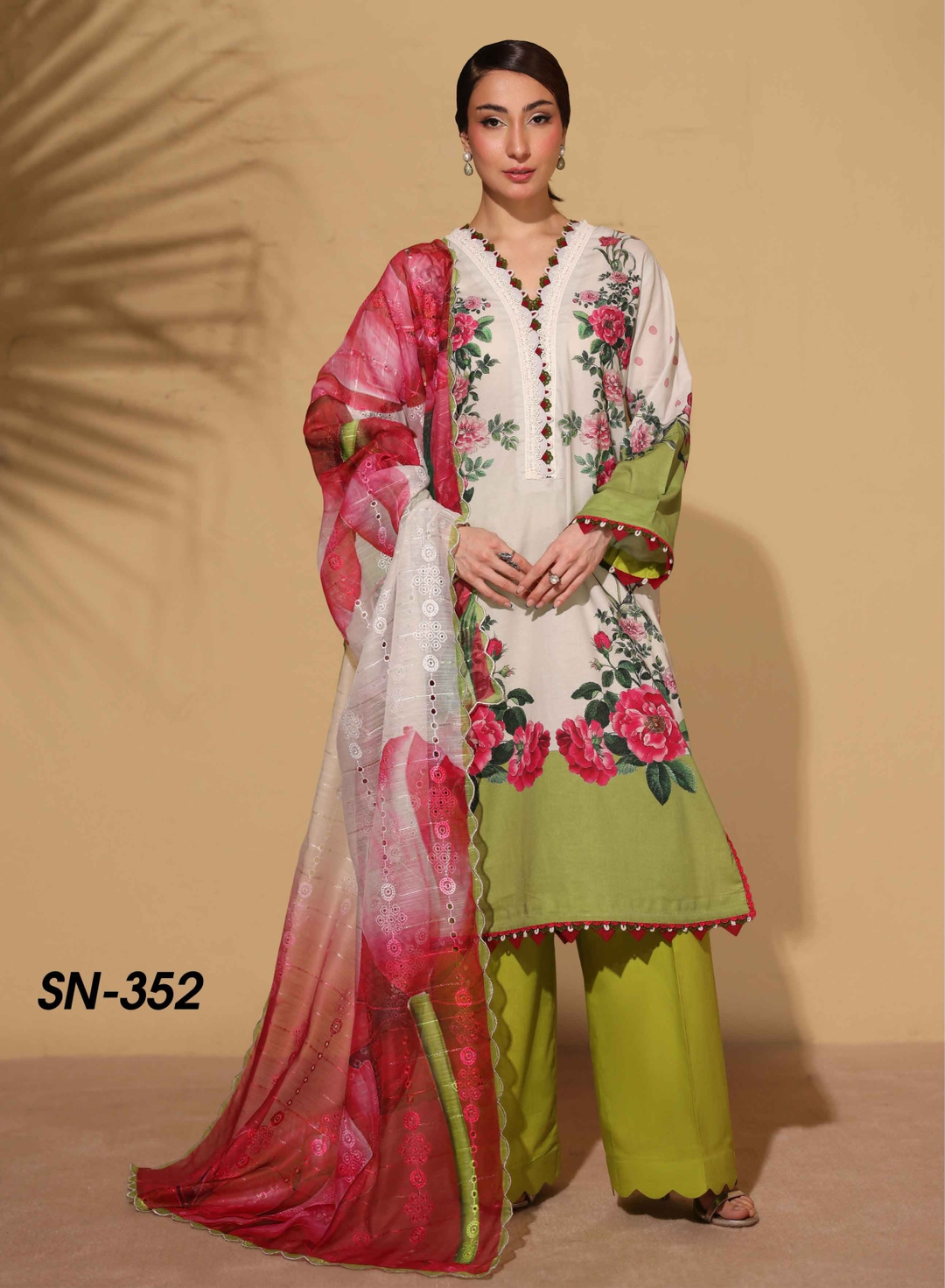 signora  Printed Embroidered Lawn
