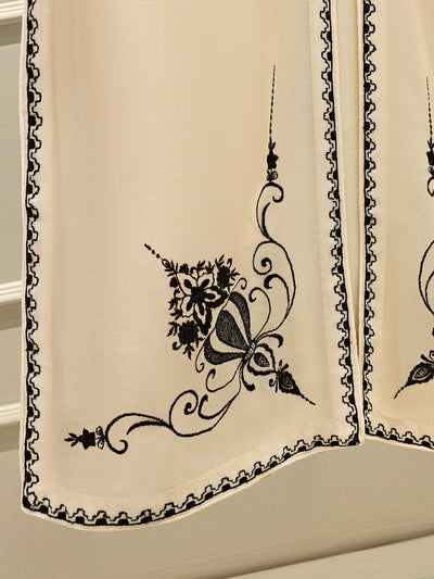 3 Piece - Pure Embroidered Cotton Net Suit