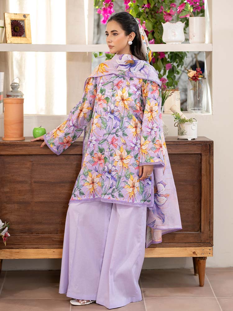 FEROZAN 3-Piece Unstitched Digital Printed Lawn Suit