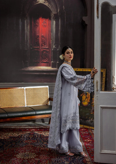 Karandi with Embroidered Chiffon