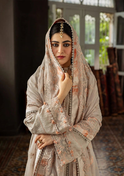Karandi with Embroidered Chiffon