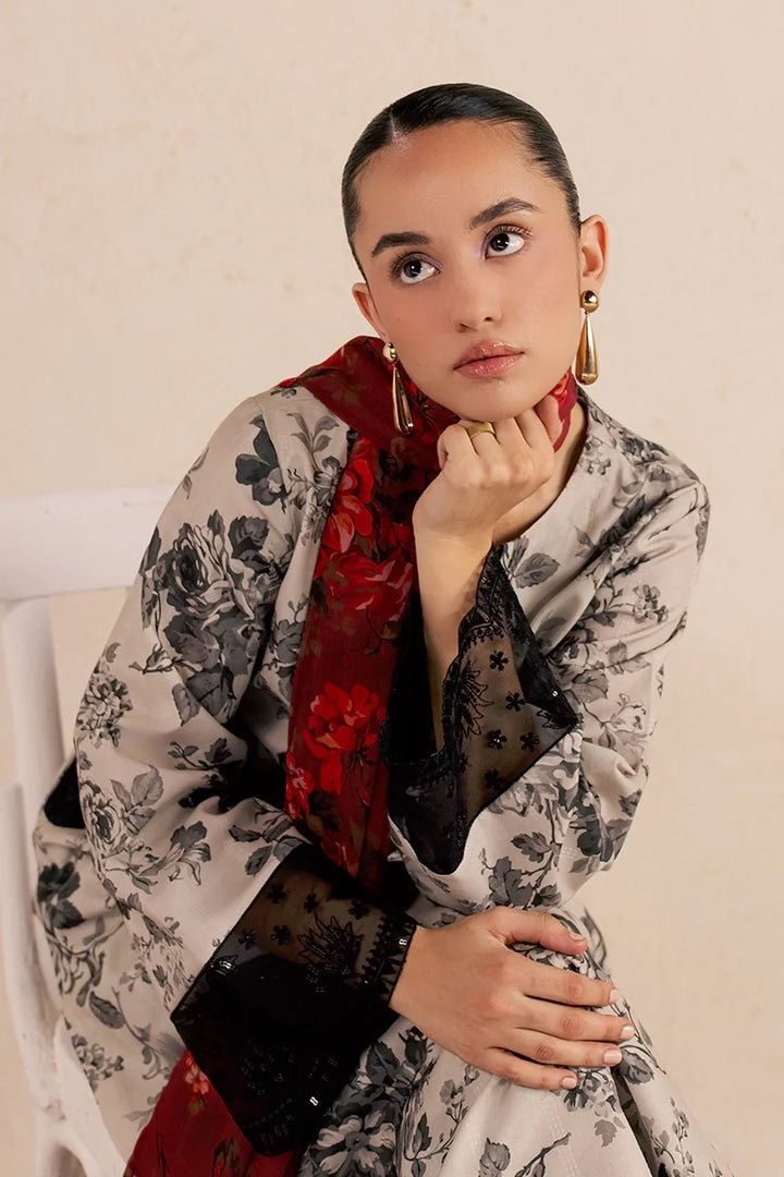 Floral Embroidered 3PC