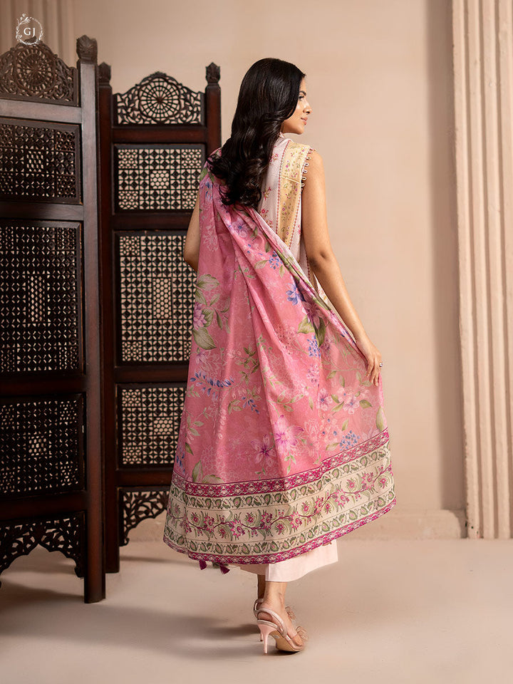 QISSA 3 PC UNSTITCHED LAWN