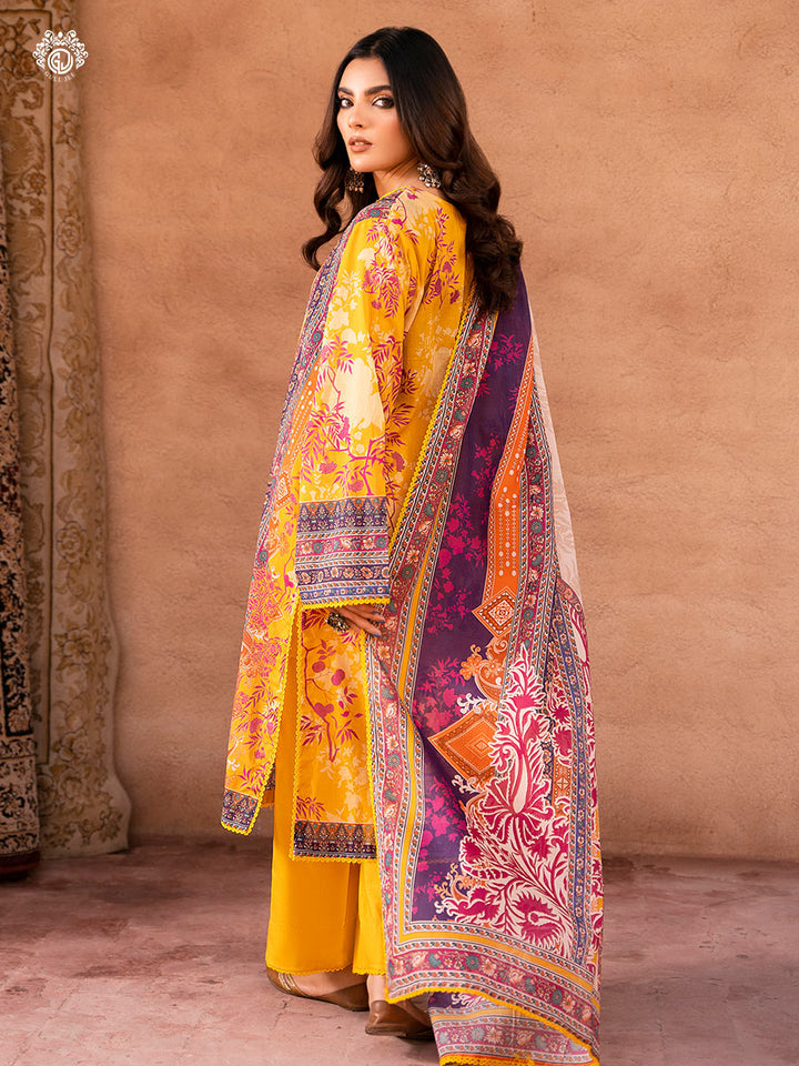 Gullbano Unstitched 3 pc Lawn