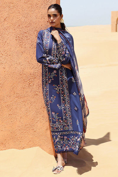 CROSS STITCH || SAPPHIRE BLUE-3 PIECE EMBROIDERED LAWN SUIT