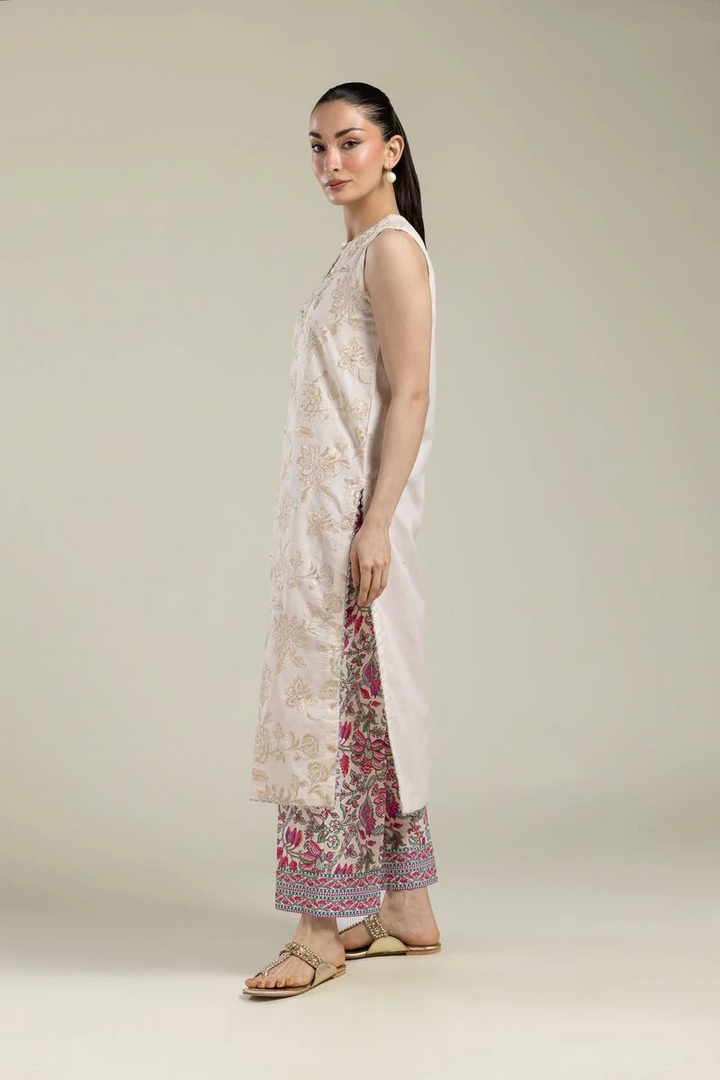Embroidered | Cotton Dobby Cotton Floral Kurta