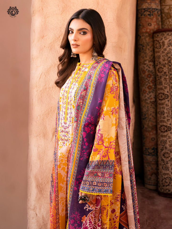 Gullbano Unstitched 3 pc Lawn