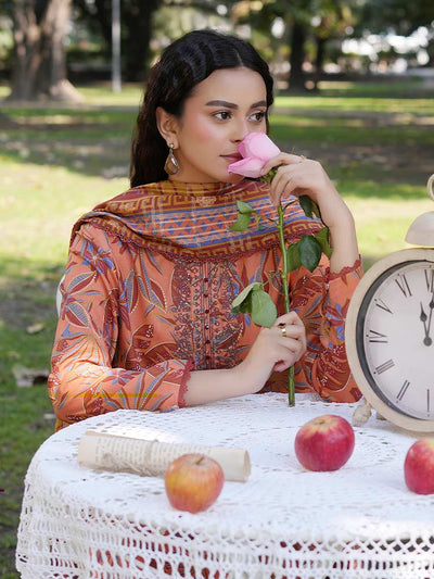 SILSILA 3-Piece Unstitched Digital Printed Lawn Suit