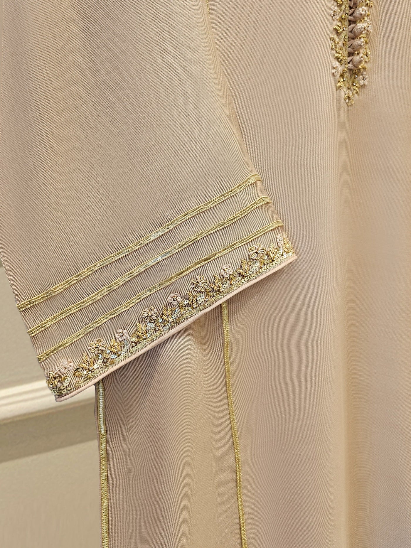 3 Piece - Pure Embroidered Cotton Net Suit